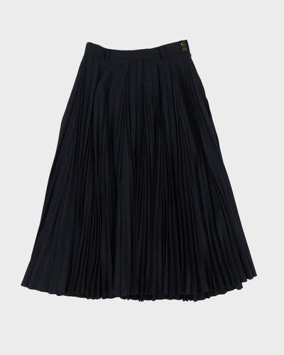 Made In Italy Blue Pleated Skirt - S