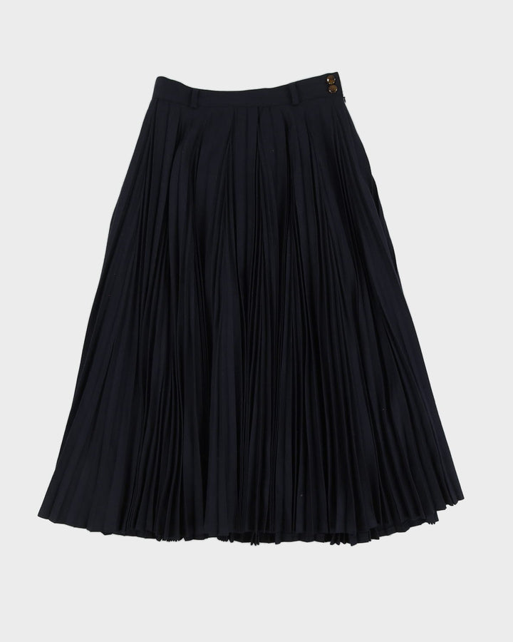 Made In Italy Blue Pleated Skirt - S