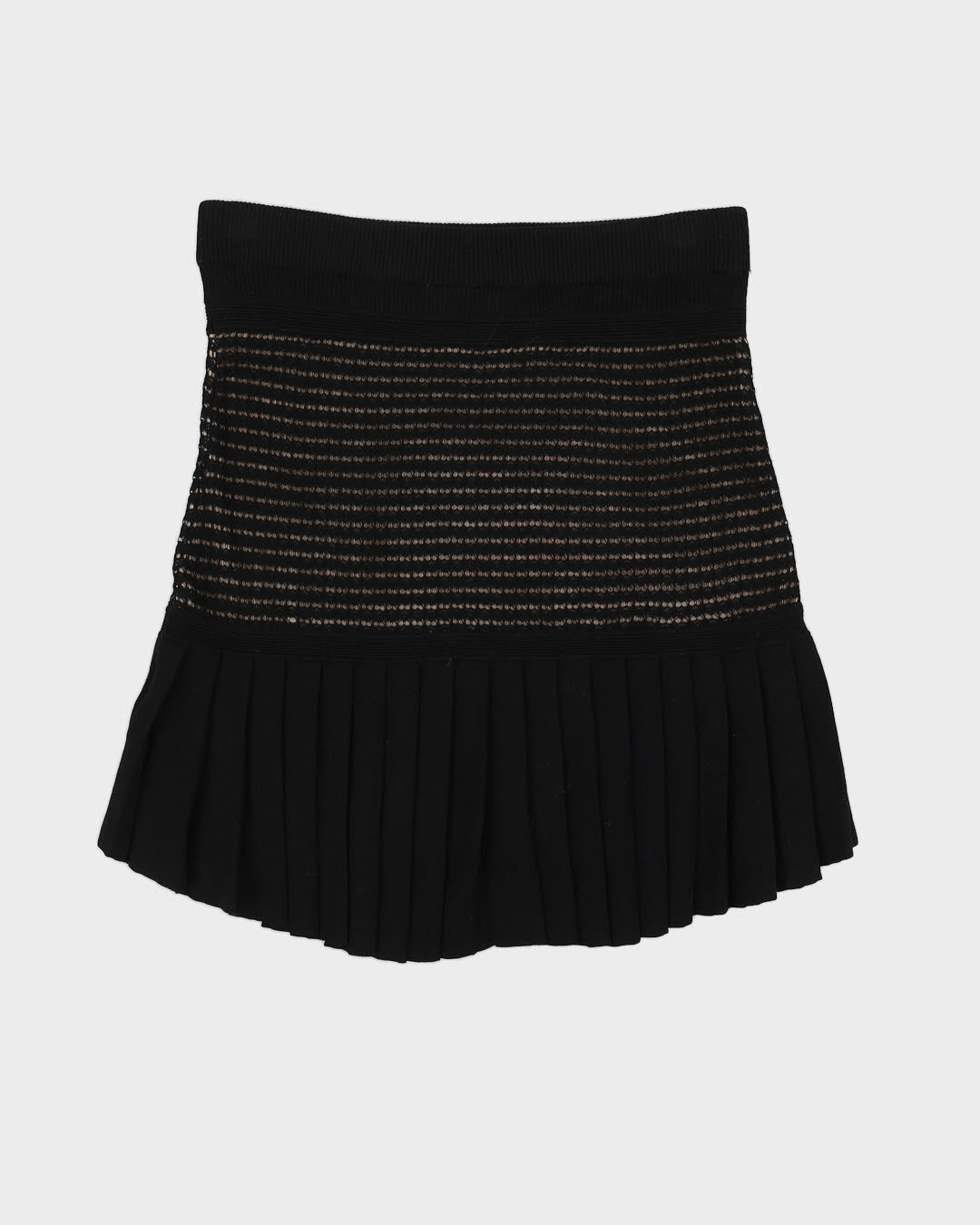 Lacoste Knitted Pleated Skirt - S