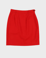 Ralph Lauren Red Wool Skirt - S