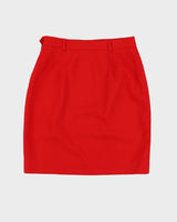 Ralph Lauren Red Wool Skirt - S