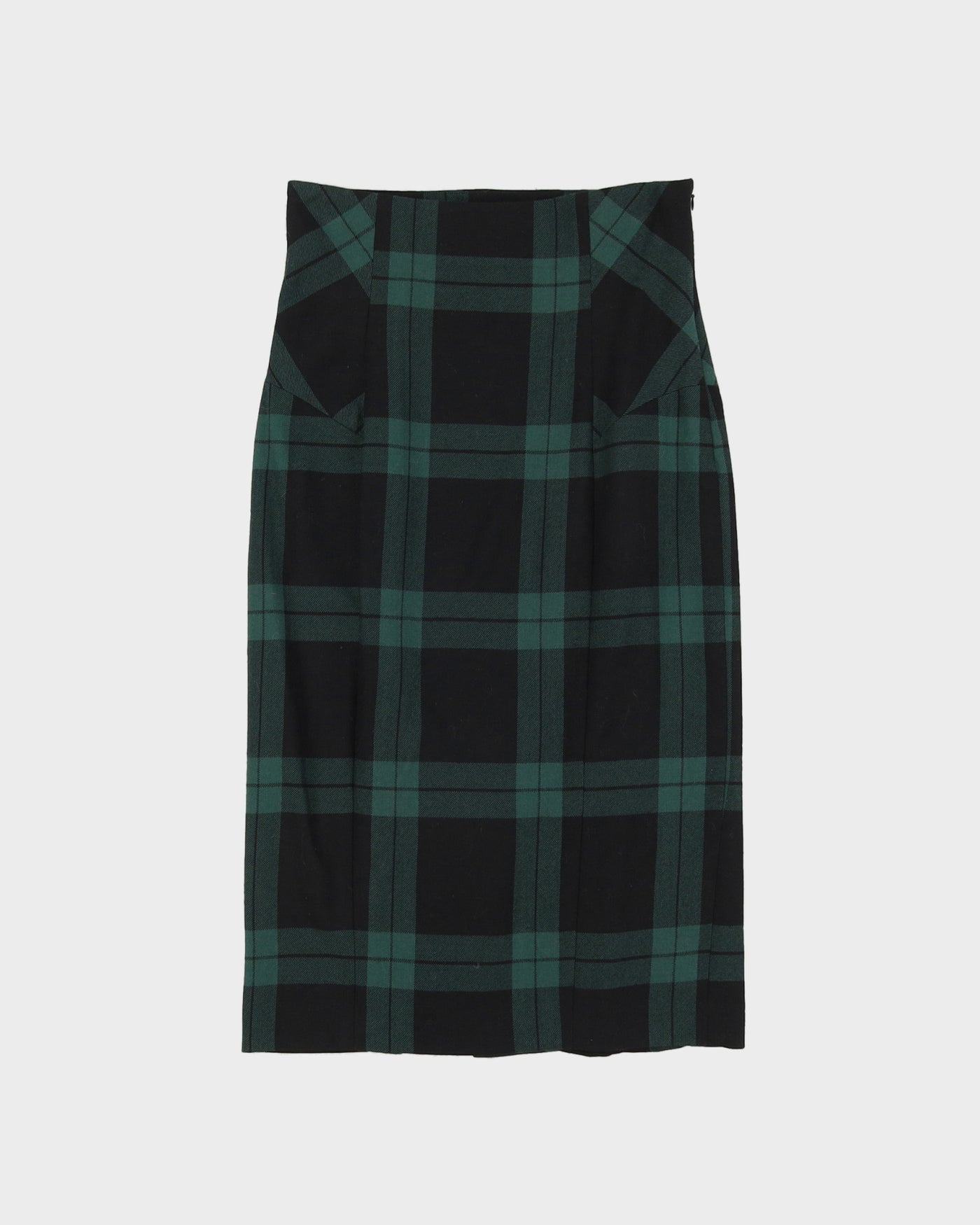 Diane Von Furstenberg Green And Black Pencil Skirt - S