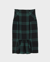 Diane Von Furstenberg Green And Black Pencil Skirt - S