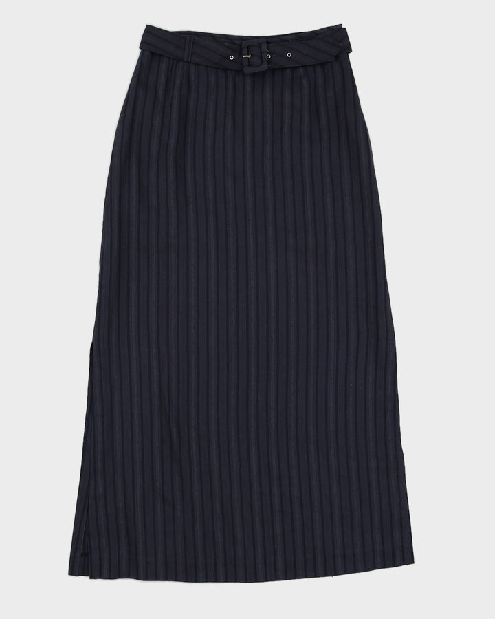 Blue Midi Pencil Skirt - S