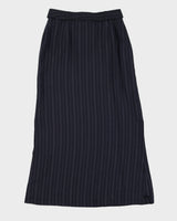 Blue Midi Pencil Skirt - S