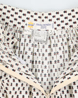 Vintage 70s/80s Charles Demery French Folk Pattern Cotton Skirt - S