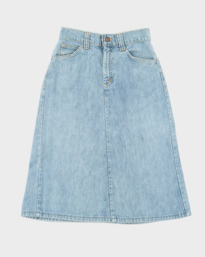 Vintage 1990s A Line Jean Skirt - S