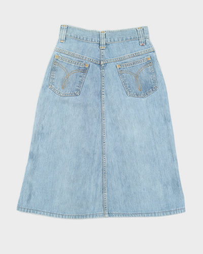 Vintage 1990s A Line Jean Skirt - S