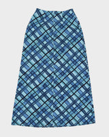 Vintage 90s Finally Printed Maxi Skirt - XS