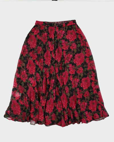 Vintage 90s Coldwater Creek Reversible Paisley/Floral Skirt - M