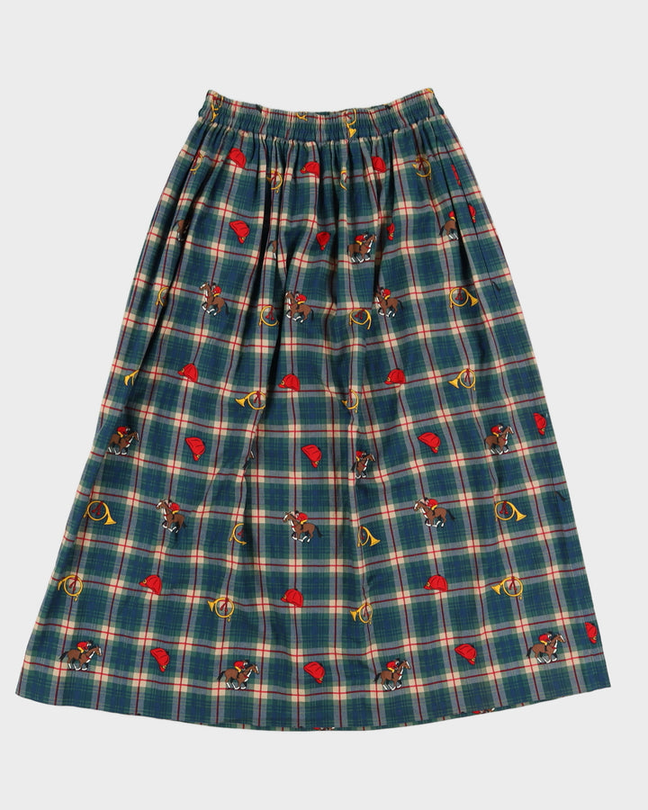 Vintage 90s Charter Club Plaid Skirt - M