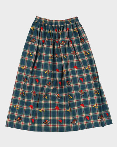 Vintage 90s Charter Club Plaid Skirt - M