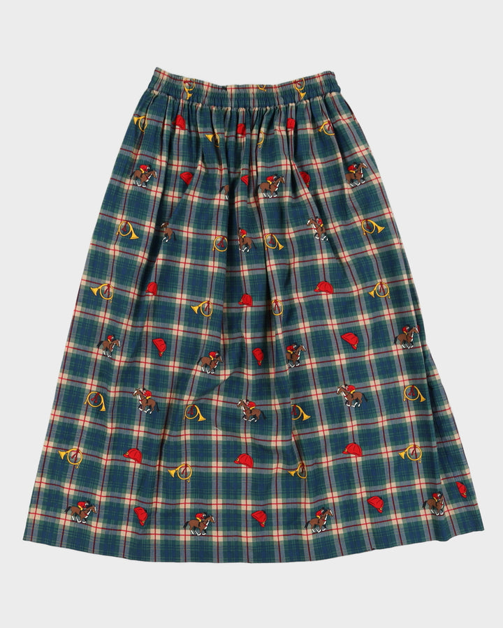 Vintage 90s Charter Club Plaid Skirt - M
