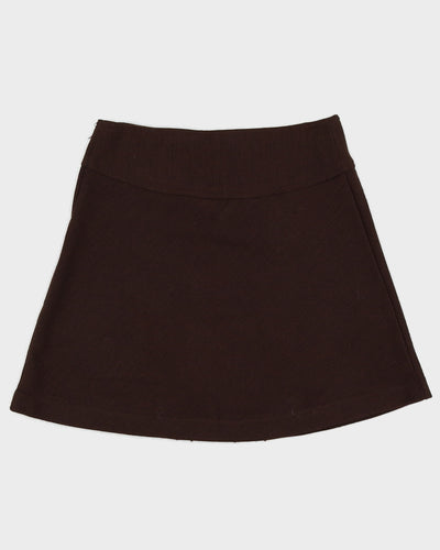 Deadstock Vintage 1970s Benetton Brown Mini Skirt - M