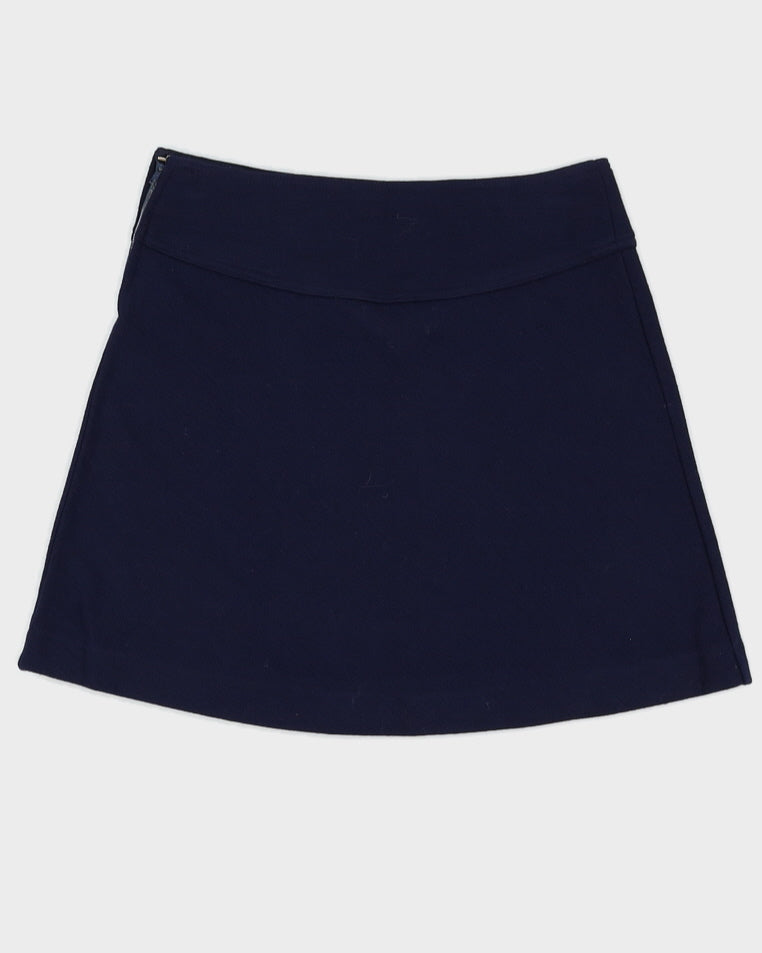 Deadstock Vintage 1970s Benetton Navy Mini Skirt - M