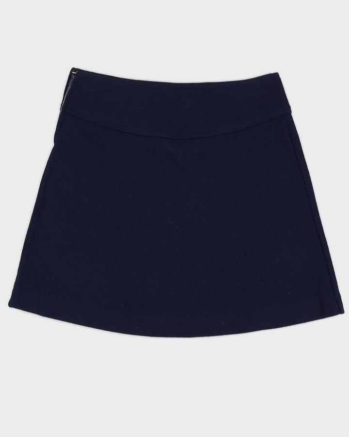Deadstock Vintage 1970s Benetton Navy Mini Skirt - M