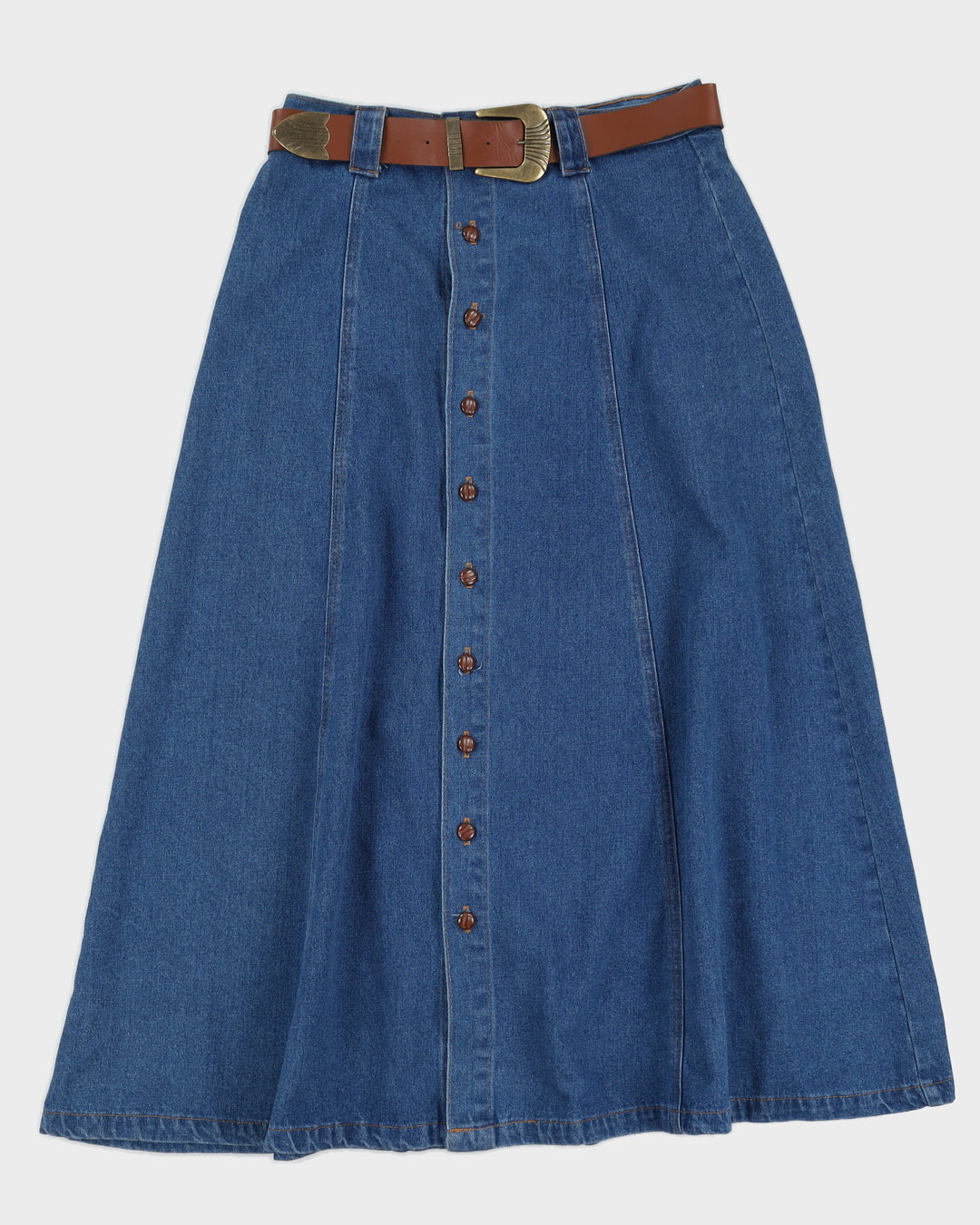 Vintage 90s Jokko Jeans Denim Midi Skirt - M
