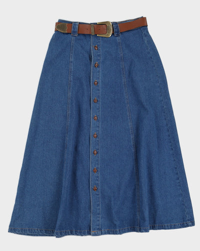Vintage 90s Jokko Jeans Denim Midi Skirt - M