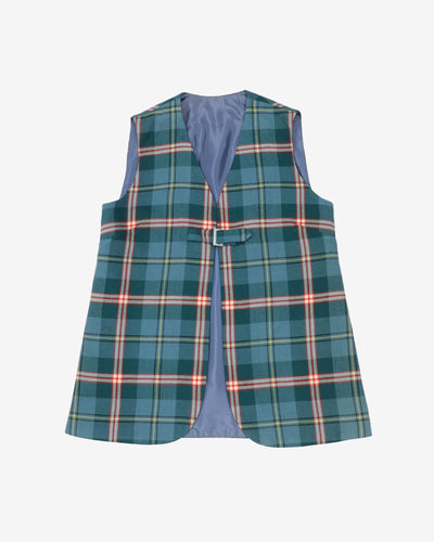 1970s 2 Piece Skirt And Waistcoat Wool Set - XS / S
