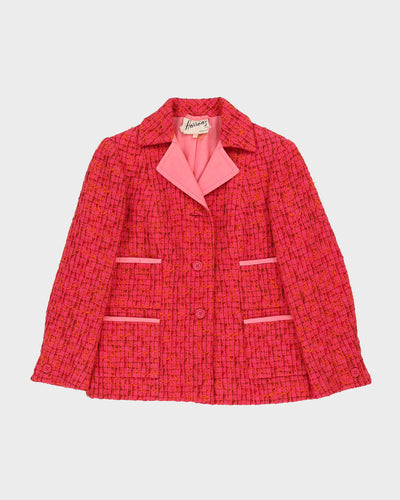 1950-60s Harrods Wool Tweed 2 Piece Suit - S