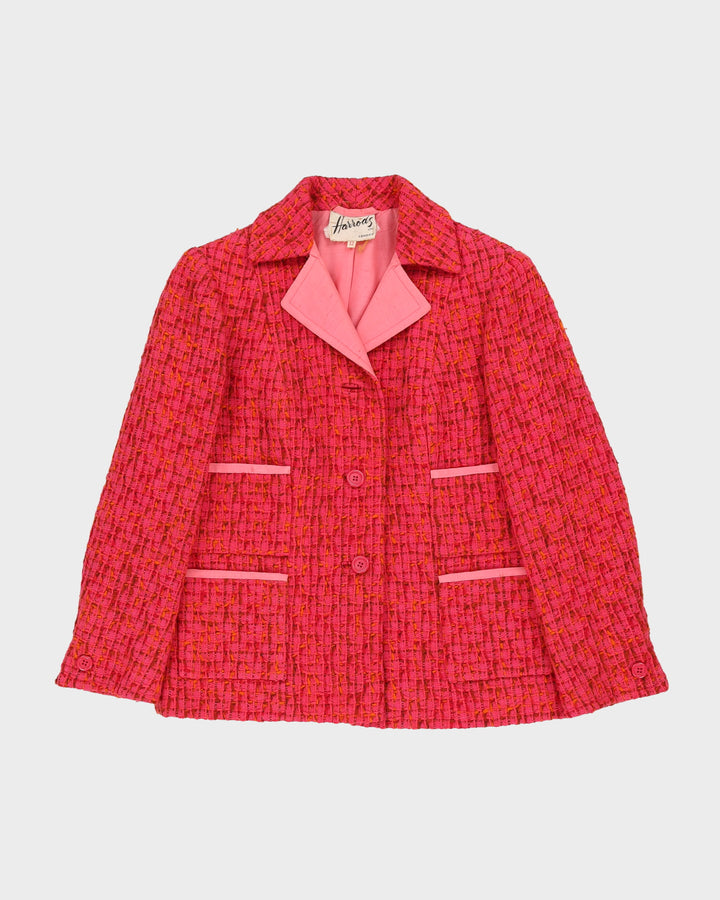 1950-60s Harrods Wool Tweed 2 Piece Suit - S