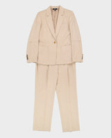 Hugo Boss Beige Wool 2 Piece Suit - S / M
