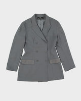 Ivoire De Laurence Grey Jacket And Trouser Suit - XS