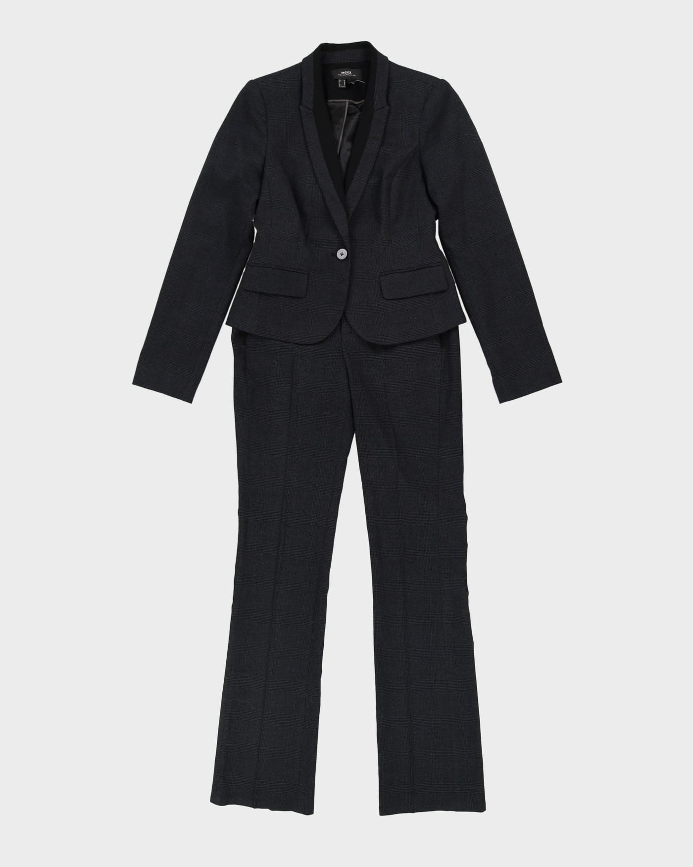 Mexx Grey Checked 2 Piece Suit - XS