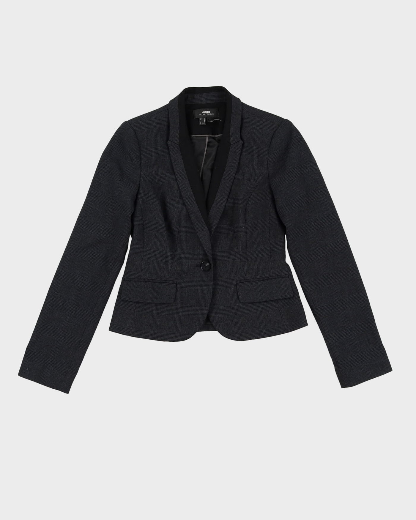 Mexx Grey Checked 2 Piece Suit - XS