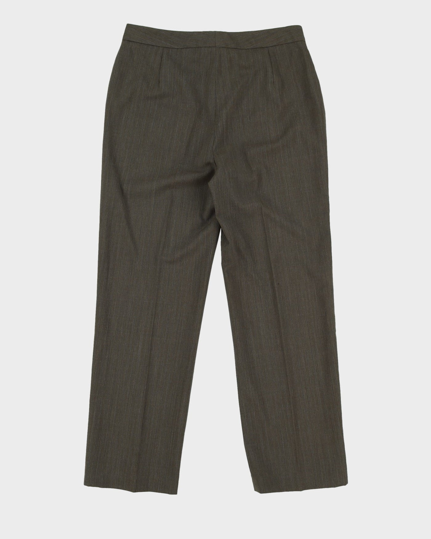 Green With Blue Pinstripes 2 Piece Suit - S