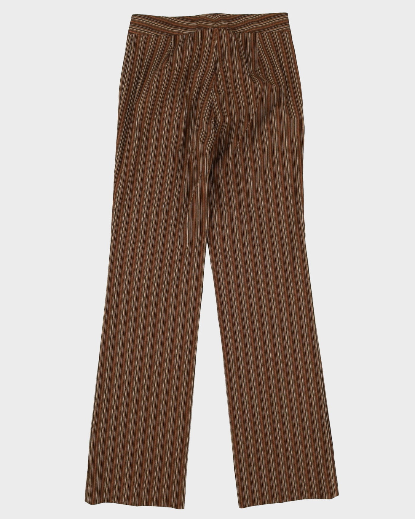 Brown Striped Two Piece Suit - S