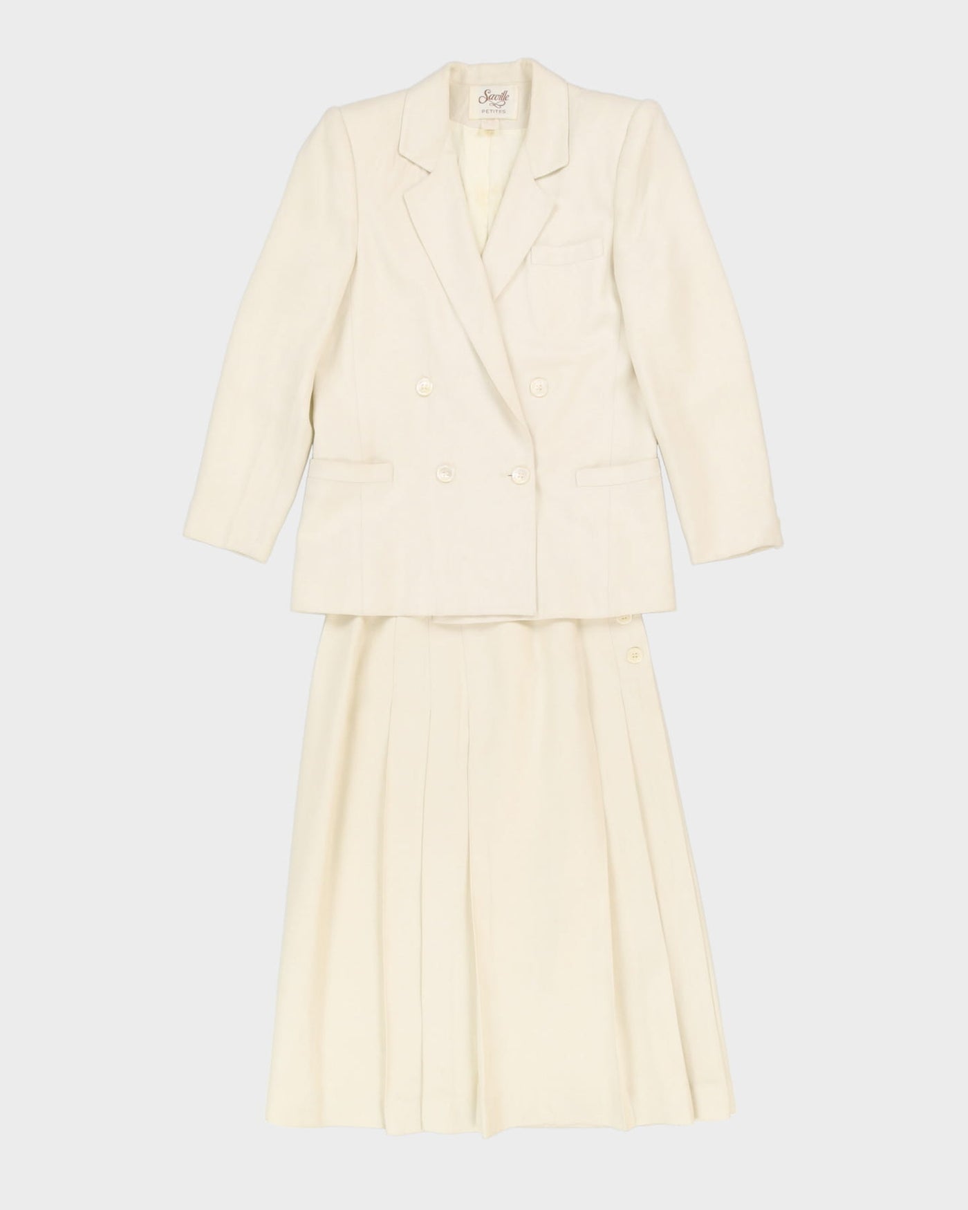 Vintage 1980s 2 Piece Skirt And Jacket Suit - XS / S