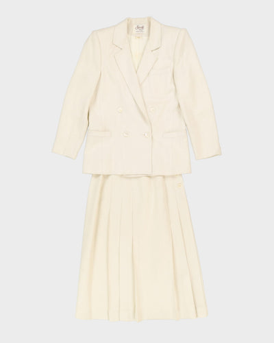 Vintage 1980s 2 Piece Skirt And Jacket Suit - XS / S