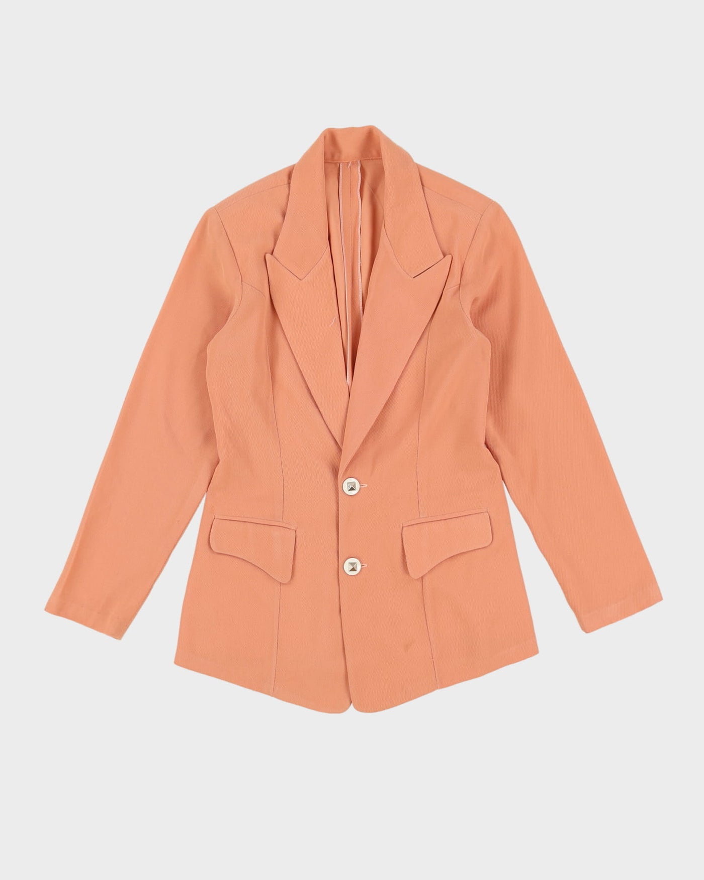 Vintage 1990s Orange Trouser And Jacket Suit -XXS