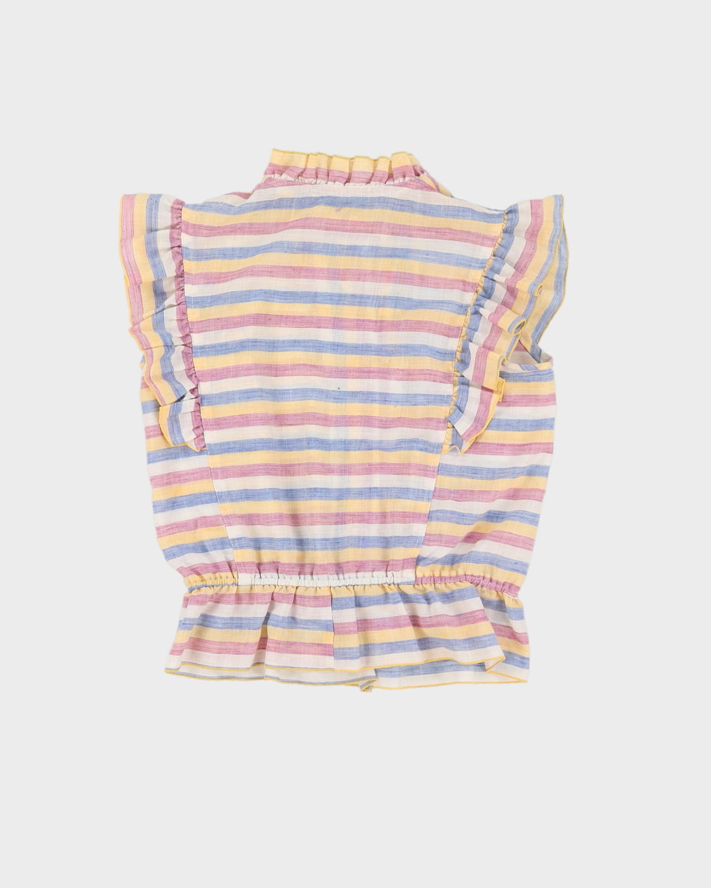 Vintage 1990s Pastel Striped Top and Skirt Set - XS / S