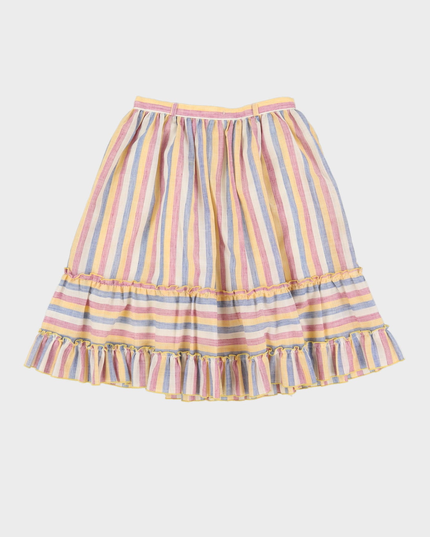 Vintage 1990s Pastel Striped Top and Skirt Set - XS / S