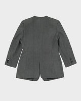 Black And White Jacket And Trousers Suit - S