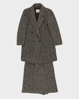 Vintage 1980s Hourihan Of Dublin Coat And Skirt Set - S