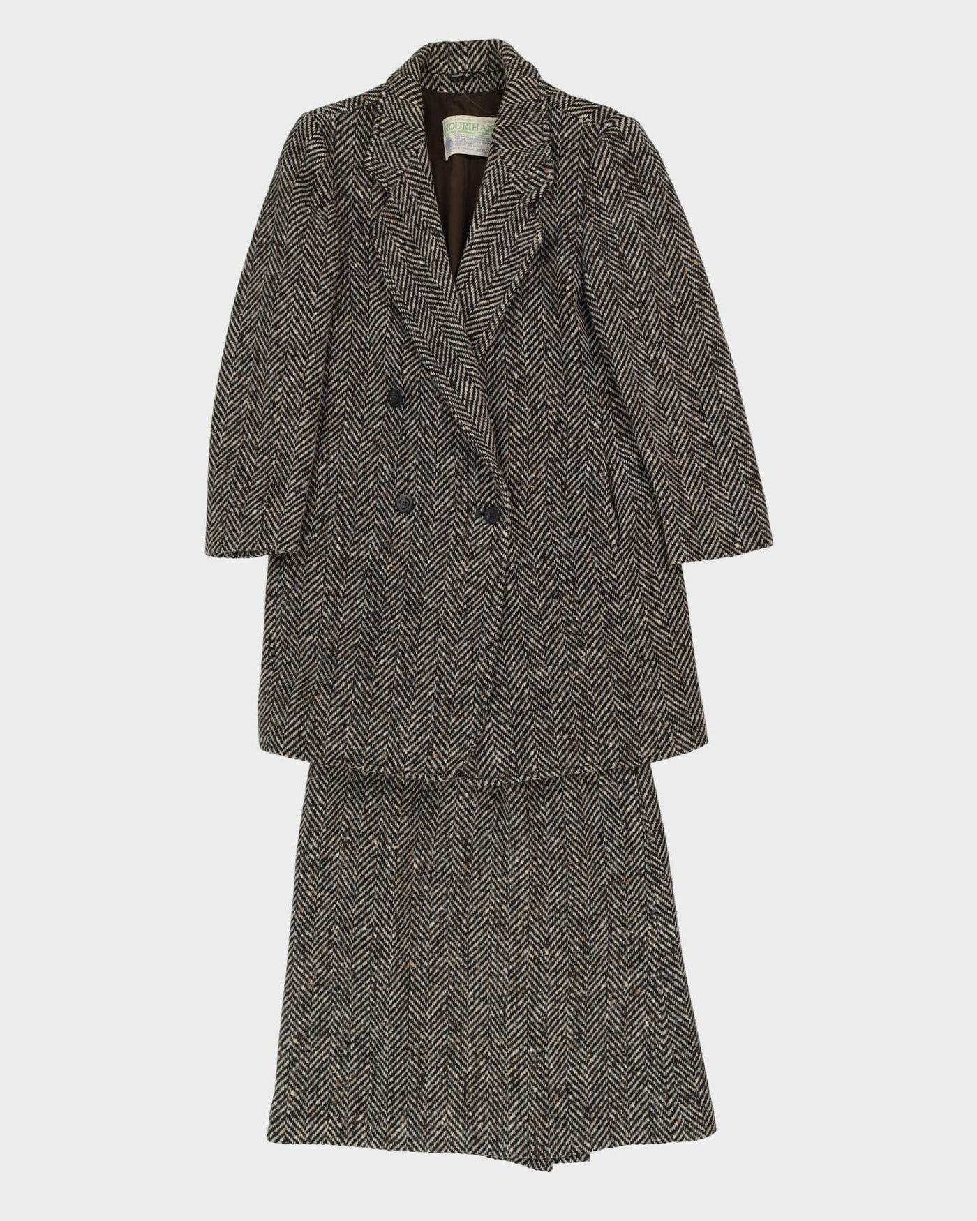 Vintage 1980s Hourihan Of Dublin Coat And Skirt Set - S