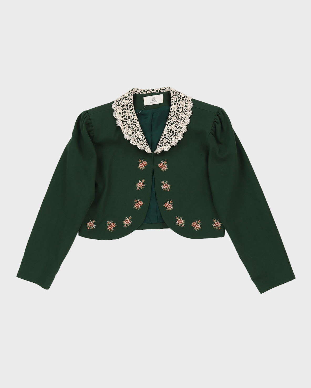 Green Embroidered 2 Piece Suit - S