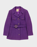 Vintage 1960s Harella Purple 2 Piece Set - S