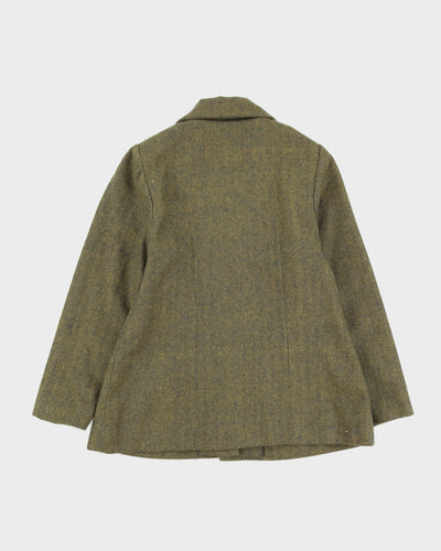 Vintage Green Herringbone 2 Piece Suit - S / M