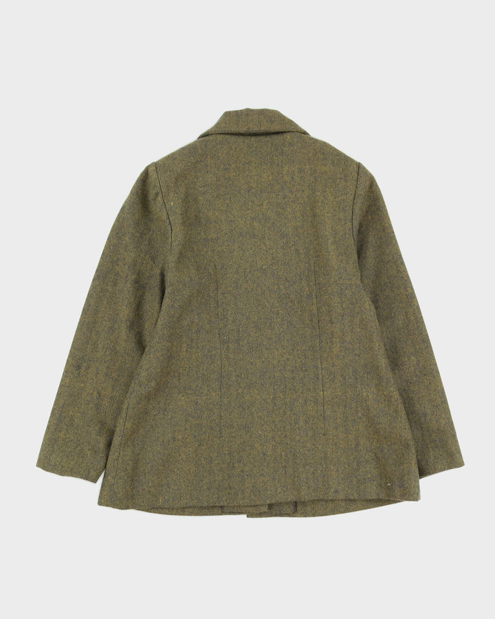 Vintage Green Herringbone 2 Piece Suit - S / M