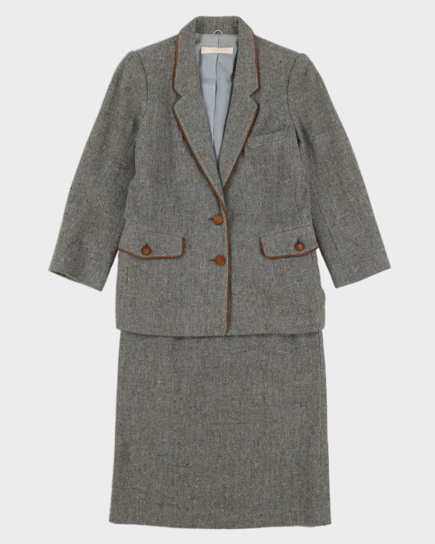 1990s Green Wool 2 Piece Suit - S
