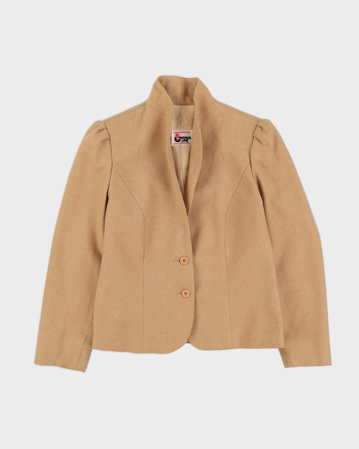 1980s Beige 2 Piece Suit - M