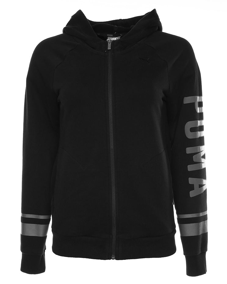 Puma Black Zip-up Hoodie- S