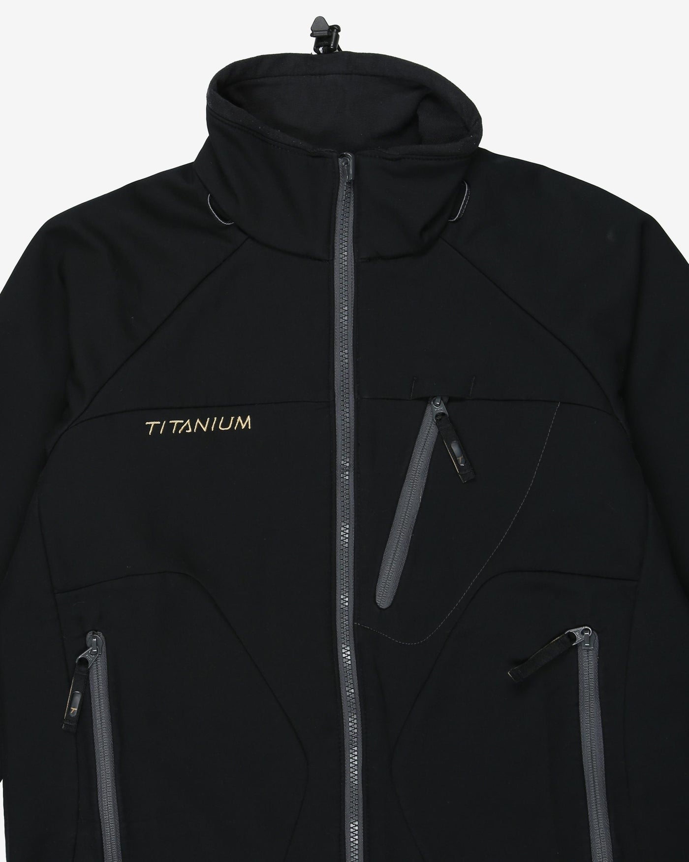 Columbia titanium black ski sweatshirt - m