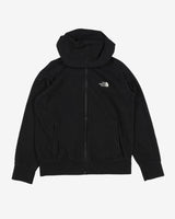 north face black embroidered logo hoodie - m