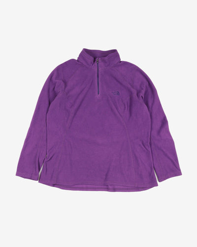 Purple The North Face Fleece - XL