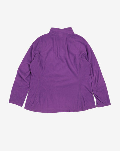 Purple The North Face Fleece - XL